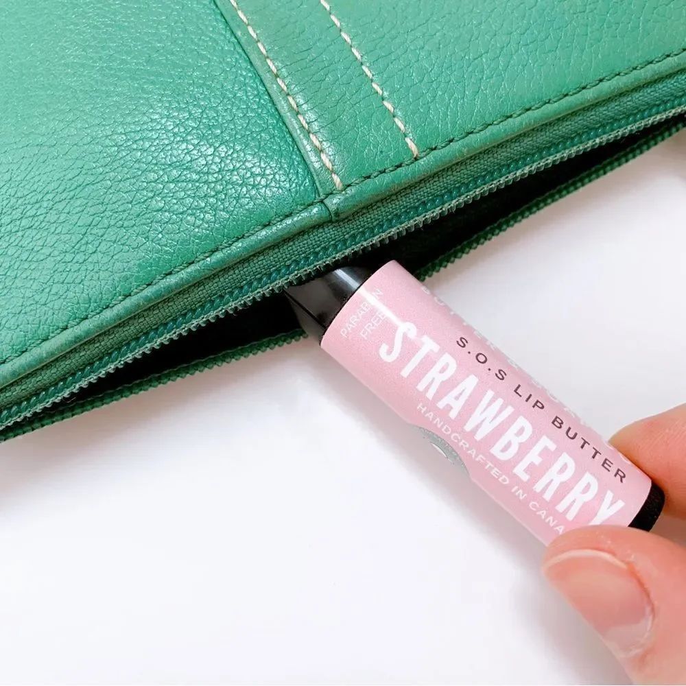 ✨HOST PICK 🍓Two Handcrafted S.O.S Lip Butter Sticks Strawberry - Picture 6 of 10
